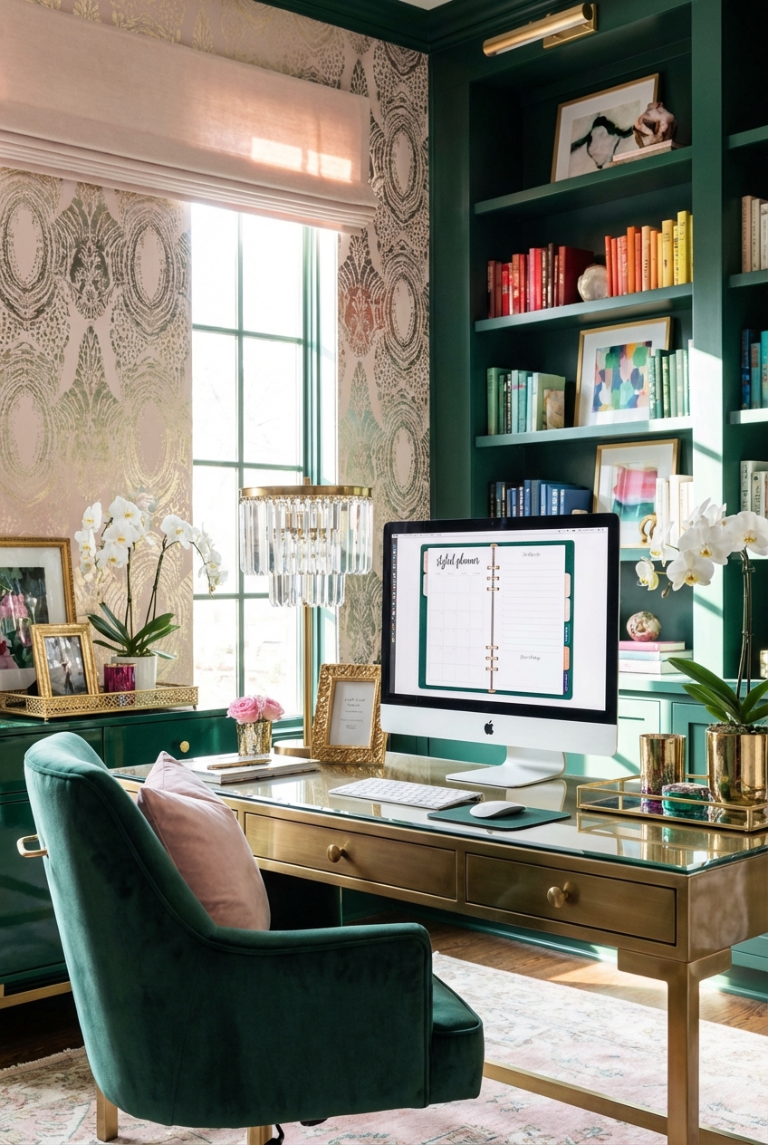 Glamorous Home Office Ideas for Chic Workspaces - Featured Image