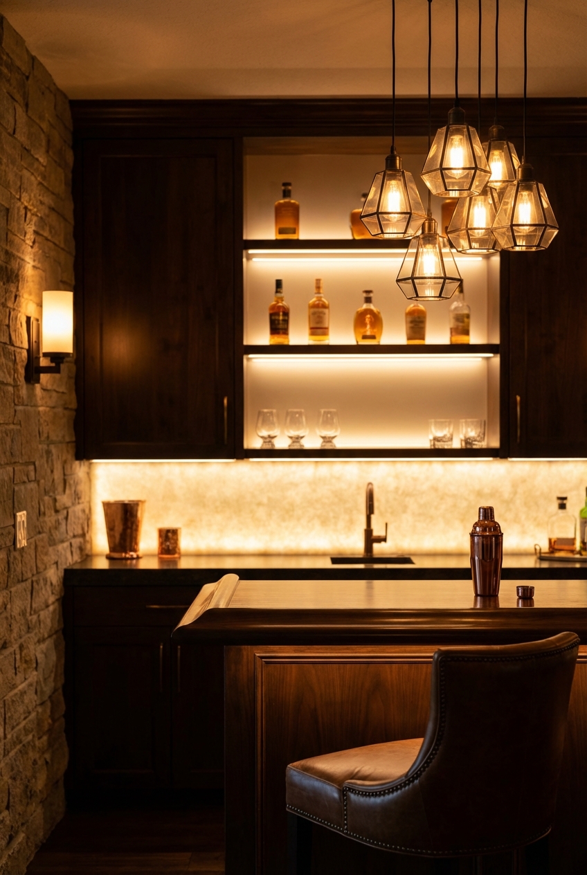 5 Home Bar Lighting Ideas for Ambiance - Featured Image