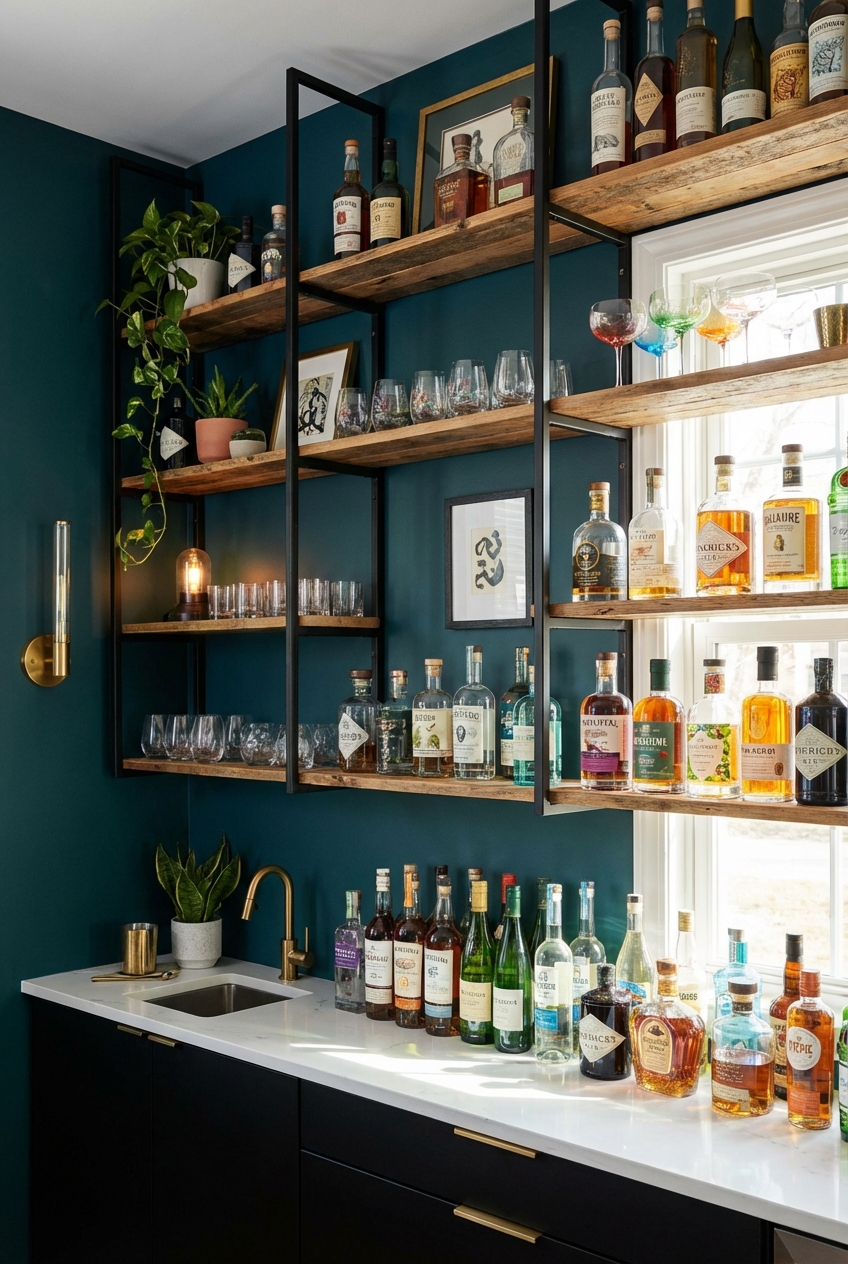 Creative Back Bar Shelving Ideas for Your Space - Featured Image