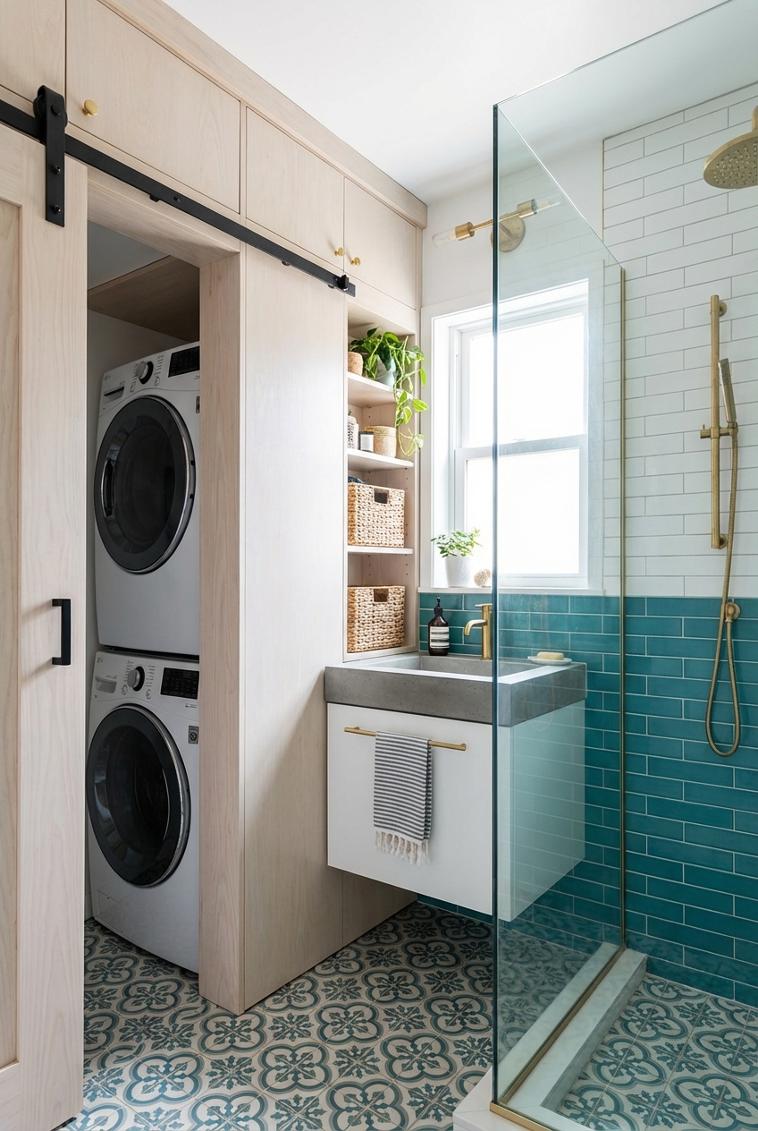 Maximize Space: Small Bathroom with Washer and Dryer Ideas - Featured Image