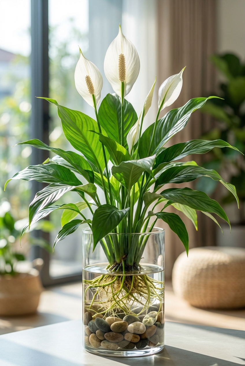 How To Grow A Peace Lily In Water: Hydroponic Beauty - Featured Image