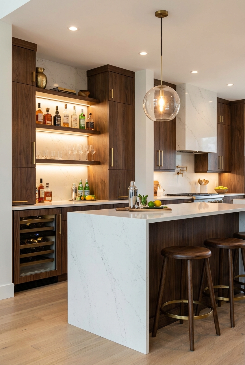 5 Home Bar Kitchen Counter Ideas - Featured Image