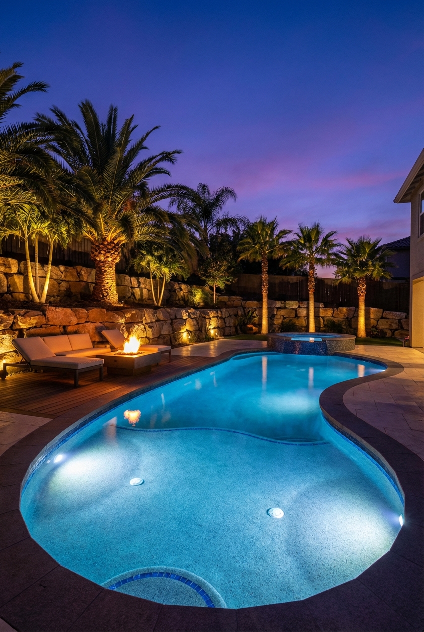 Illuminate Your Oasis: Top Landscape Pool Lighting Ideas - Featured Image