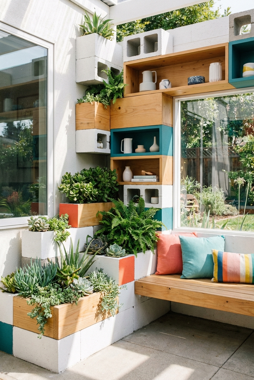 Creative Cinder Block Wall Ideas for Your Home - Featured Image