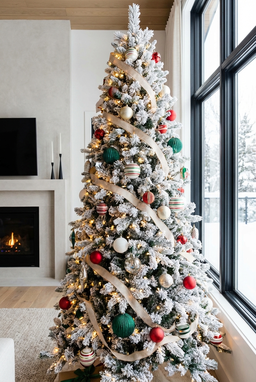 Flocked Christmas Tree Explained - Holiday Decor Guide - Featured Image