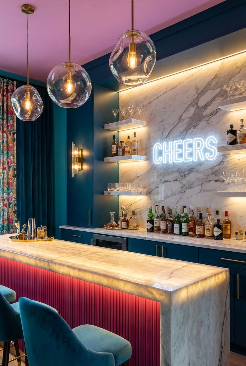 5 Creative Home Bar Lights Ideas - Featured Image