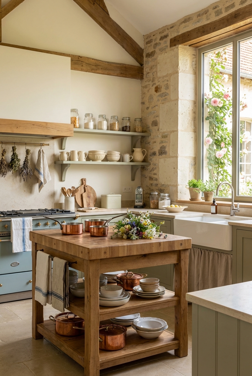 Country Kitchens Decor - My Charming French Kitchen Guide - Featured Image