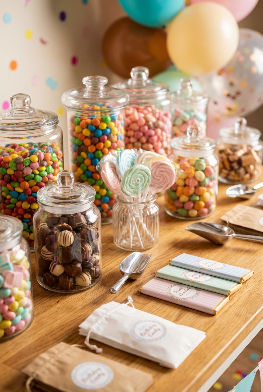 Sweet Birthday Candy Bars - Ideas to Delight Guests - Featured Image