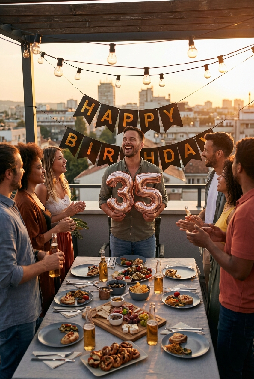 Epic 35th Birthday Party Ideas for Him to Enjoy! - Featured Image
