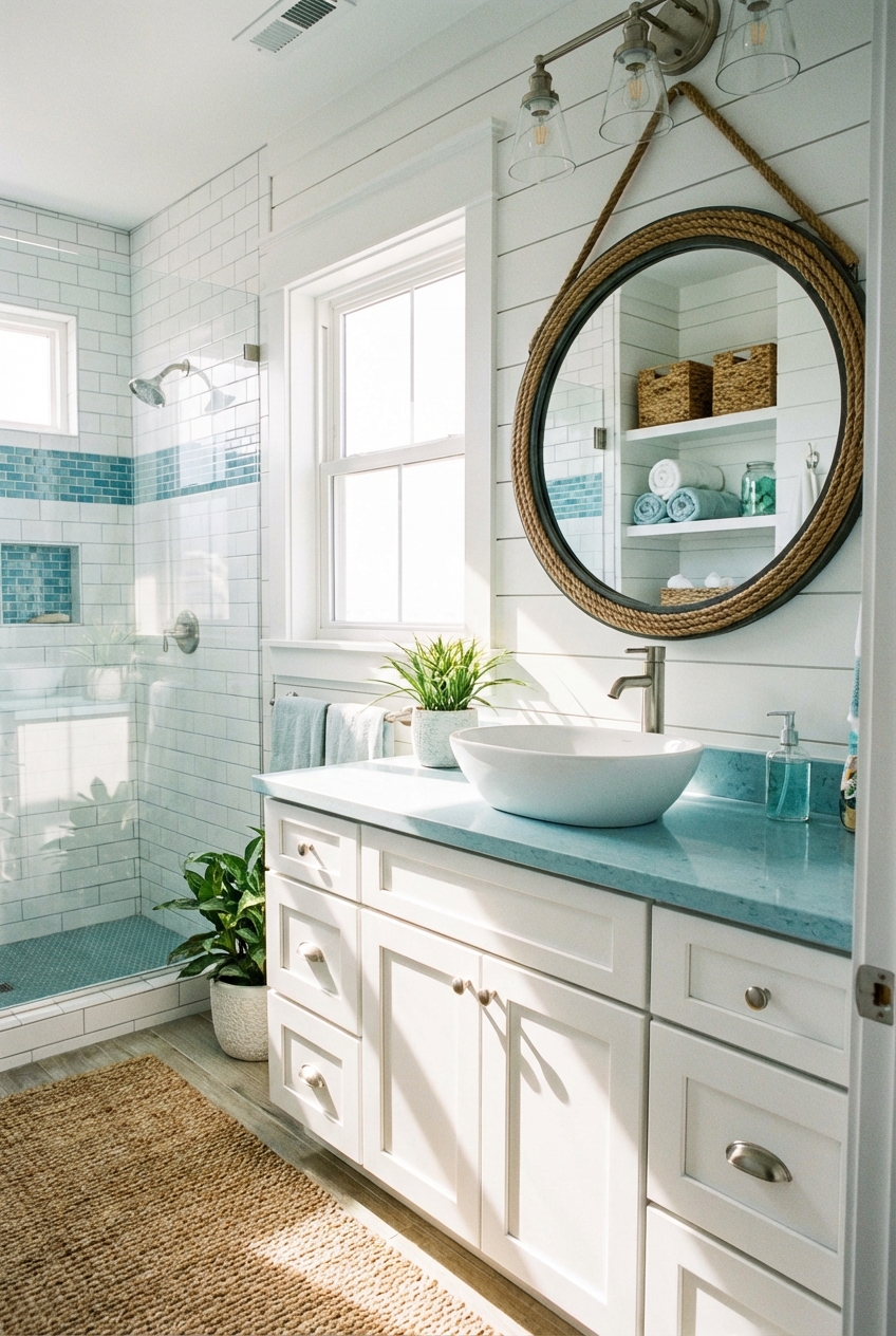 Coastal Small Bathroom Ideas for Chic Spaces - Featured Image