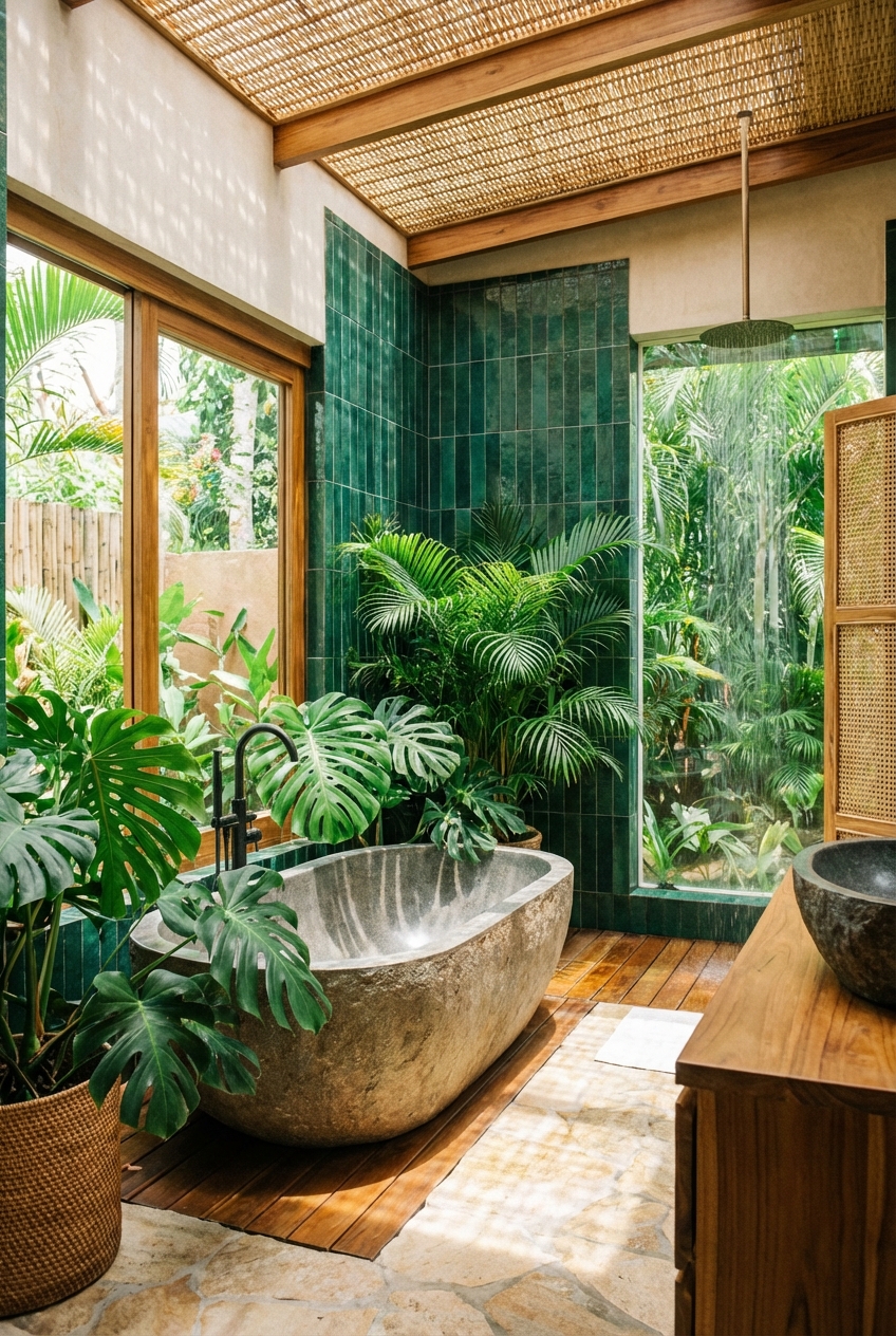 Tropical Bathroom Ideas for a Serene Home Oasis - Featured Image