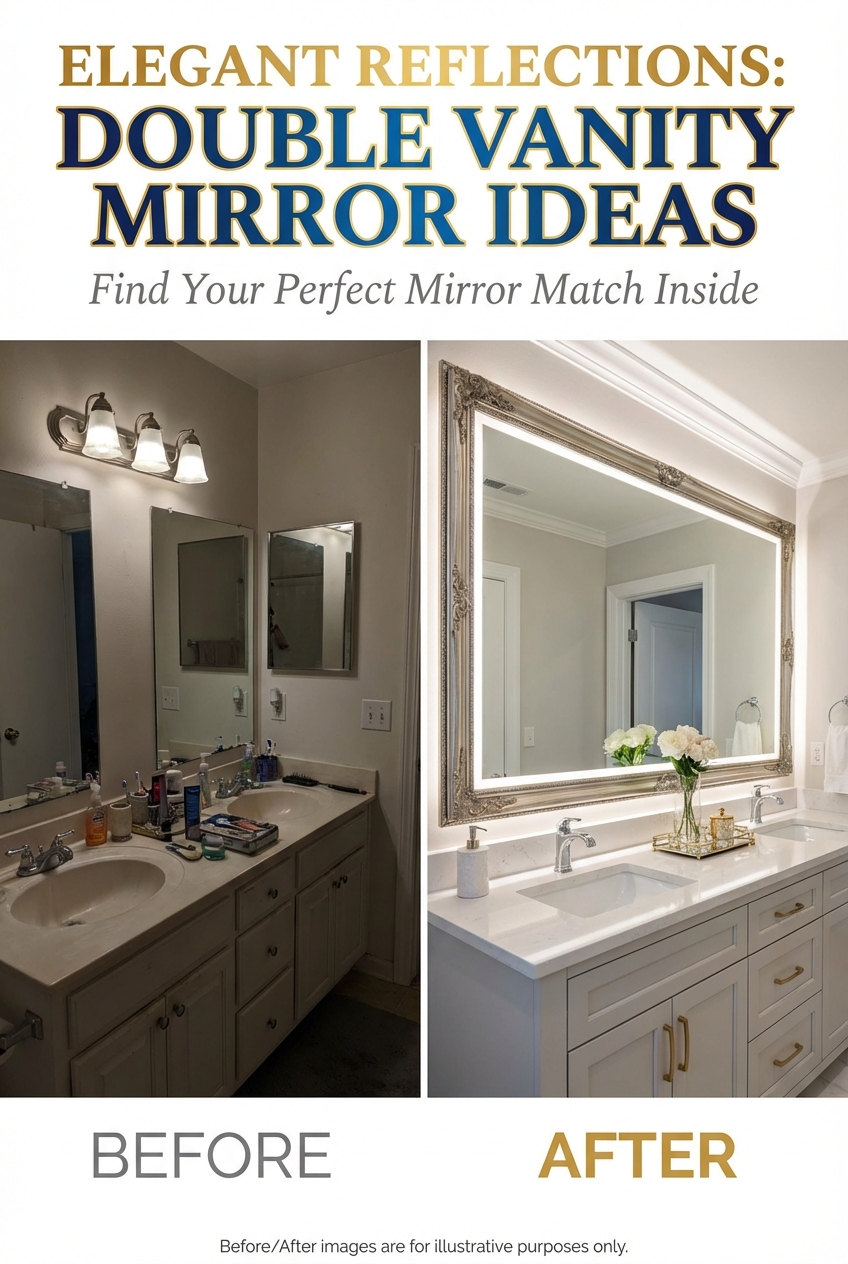 Double Vanity Bathroom Mirror Ideas I Love - Gallery Image 3