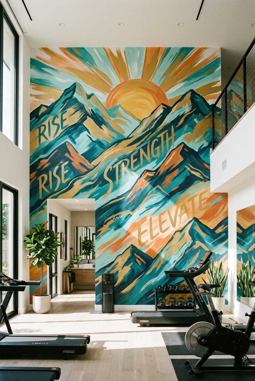 Inspiring Gym Wall Painting Ideas for Your Space - Featured Image