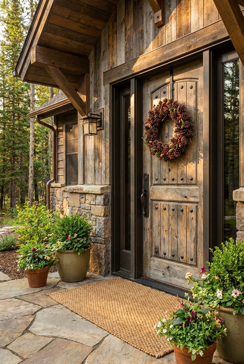 Rustic Cabin Front Door Ideas to Welcome You Home - Featured Image