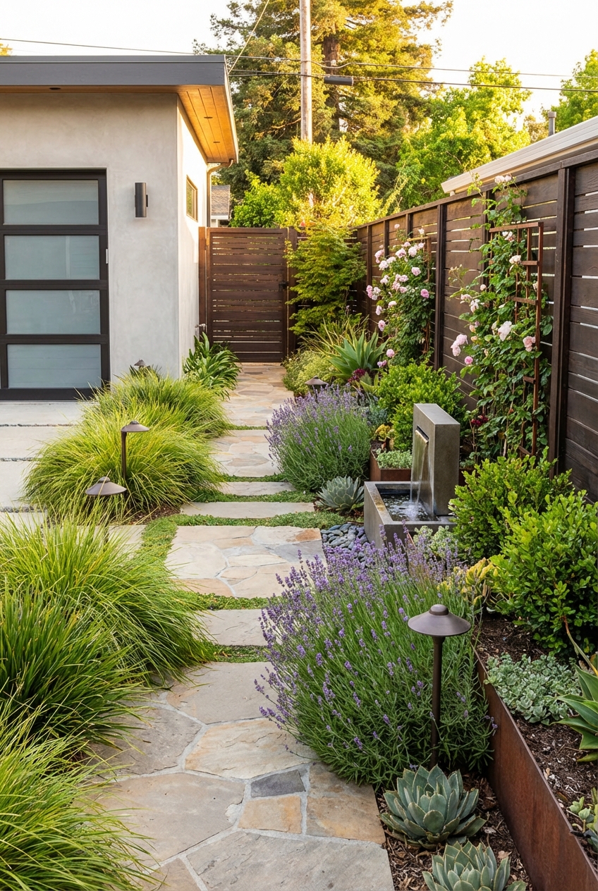 Landscaping Ideas for Side of Garage Makeover - Featured Image