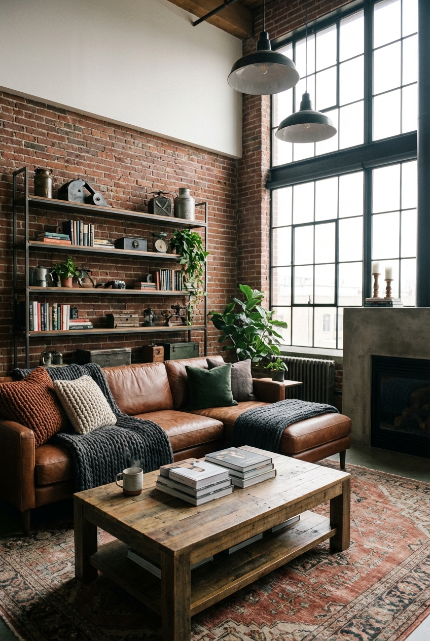 Industrial Living Room Decor - Cozy Design Essentials - Featured Image