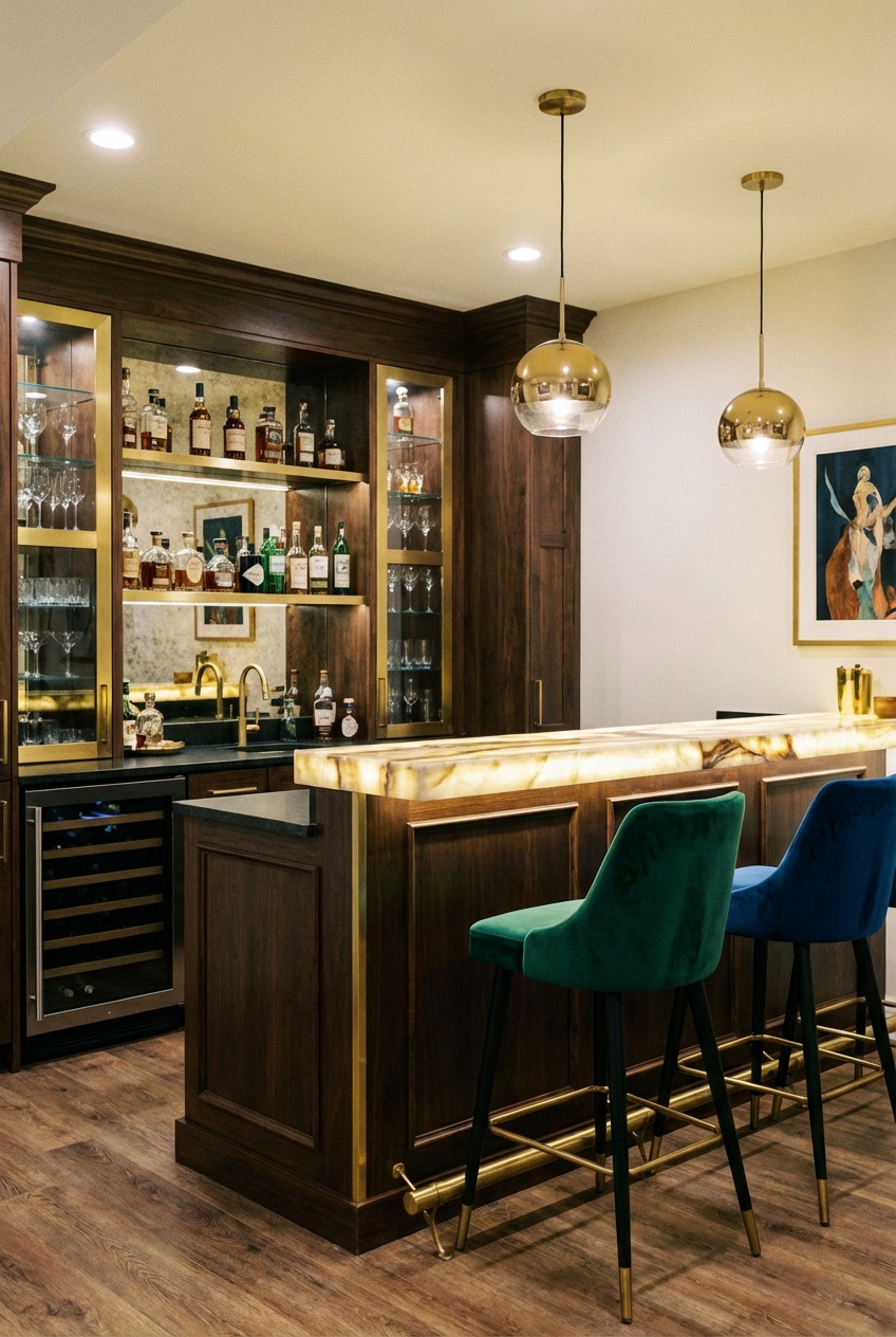 Chic Basement Corner Bar Ideas for Your Home - Featured Image