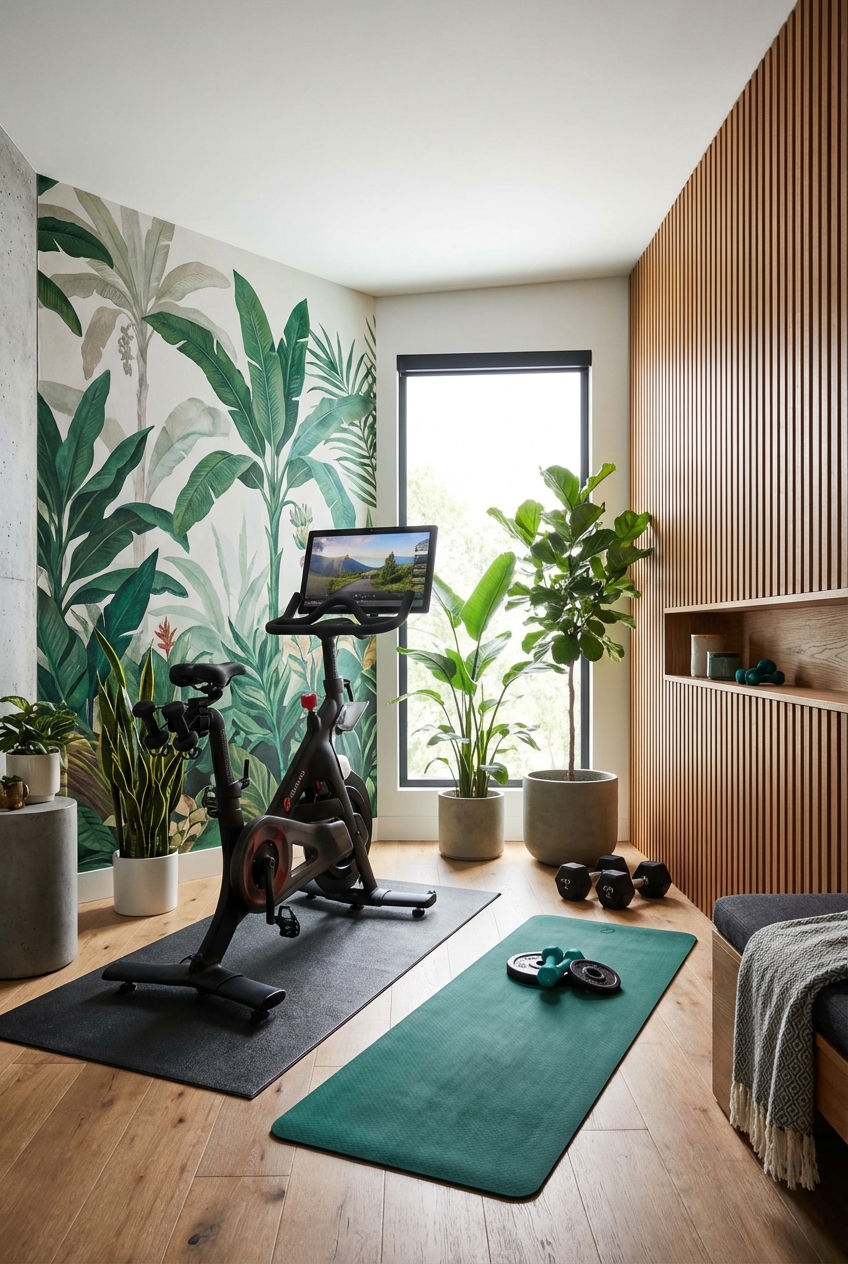 Peloton Room Ideas for Stylish Home Gyms - Featured Image