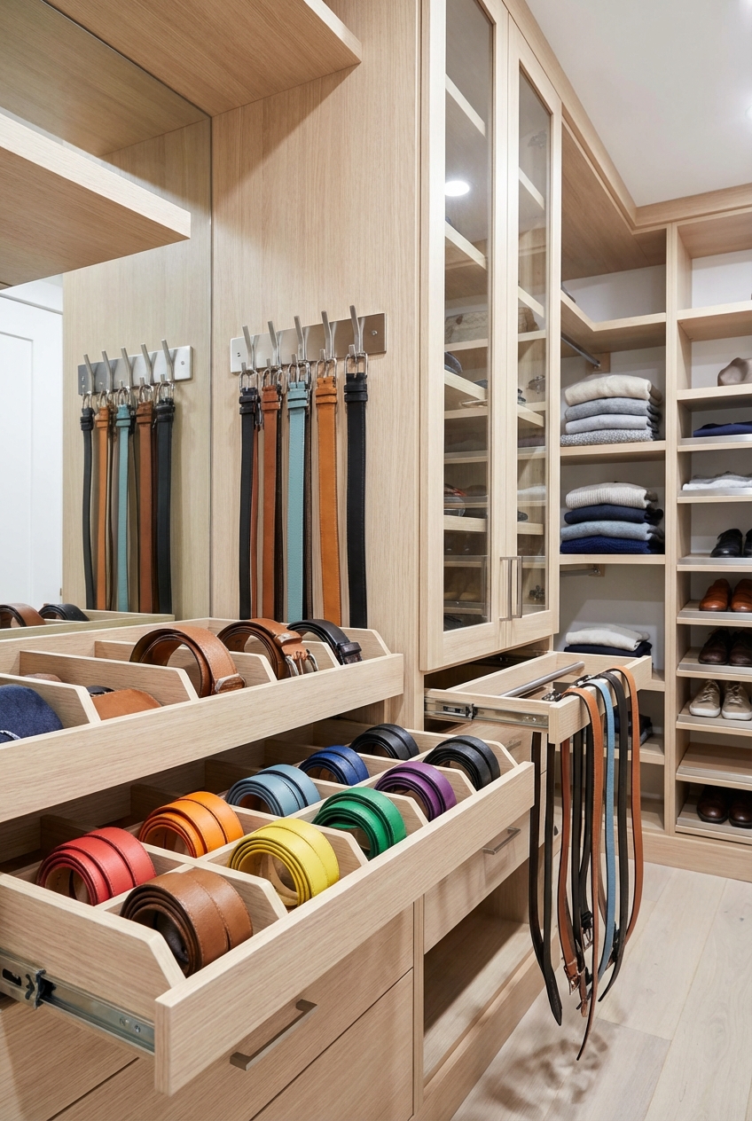 How To Store Belts In A Closet: Organizational Tips - Featured Image