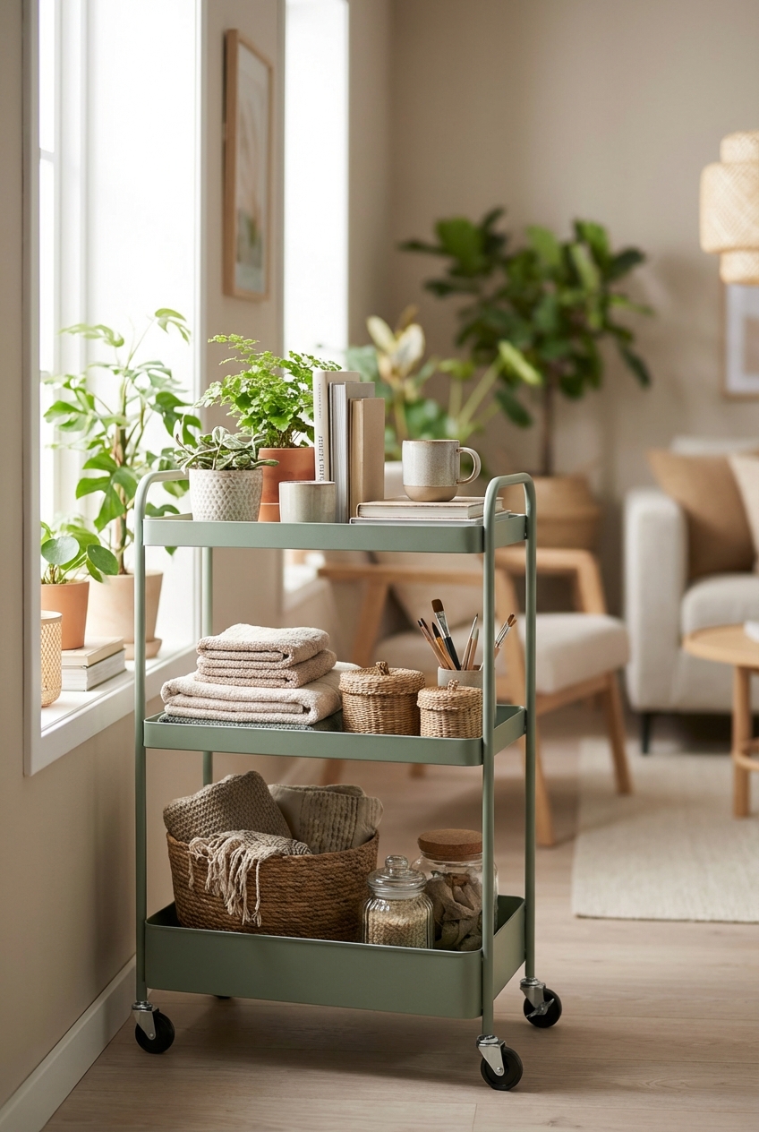 3 Tier Rolling Cart Ideas for Stylish Storage - Featured Image