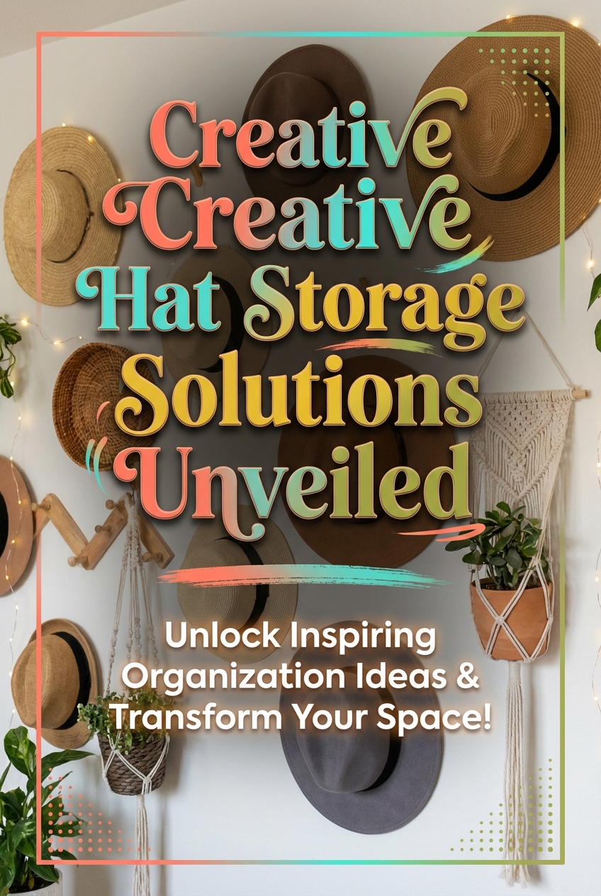 Creative Hat Storage Solutions Unveiled - Pinterest Image