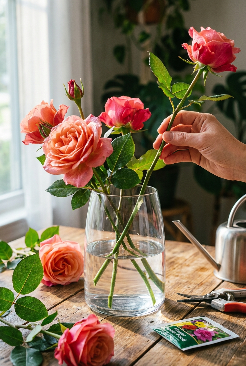 How To Care For Cut Roses In A Vase: Longevity Tips - Featured Image