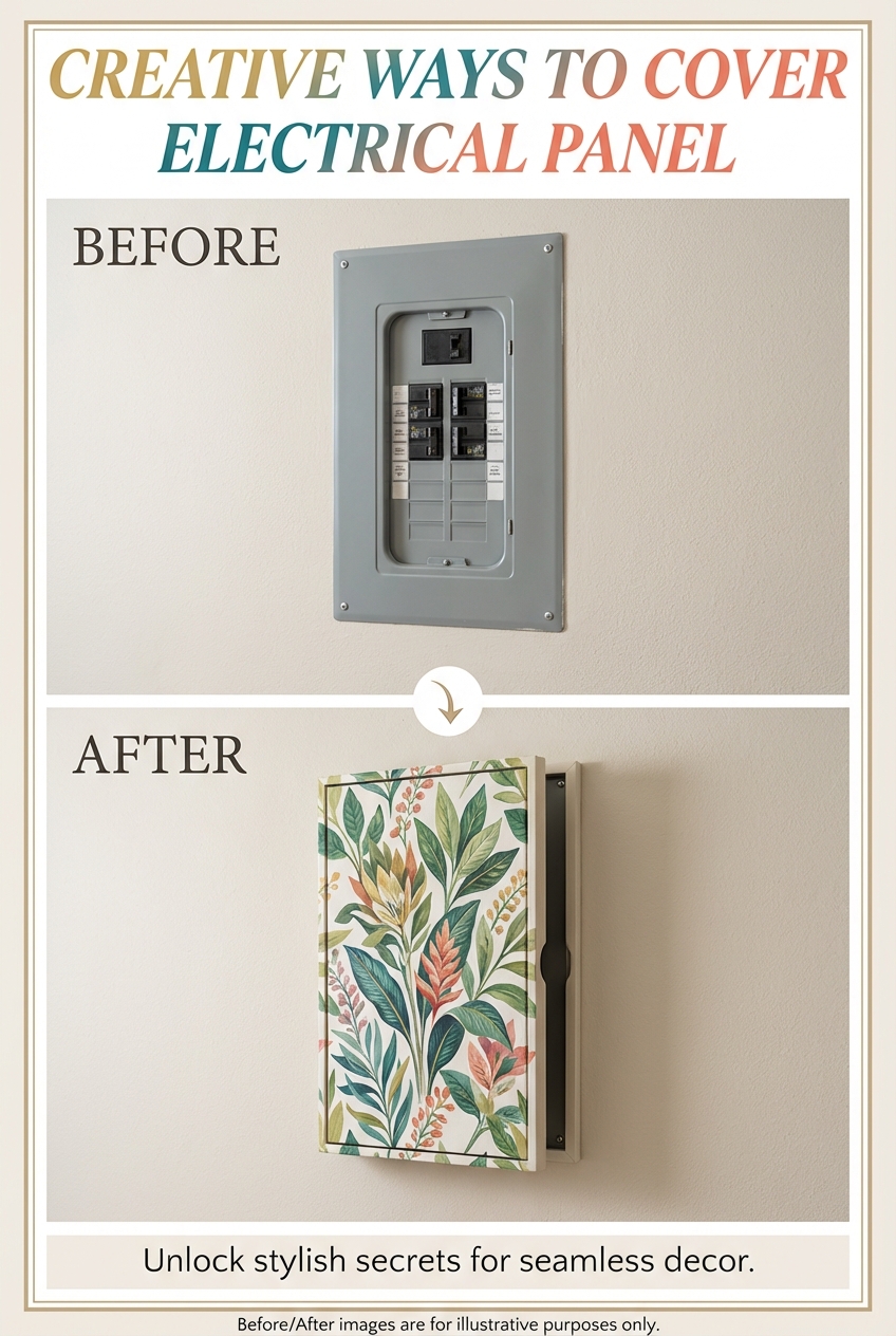 Creative Ways to Cover Electrical Panel - Gallery Image 3