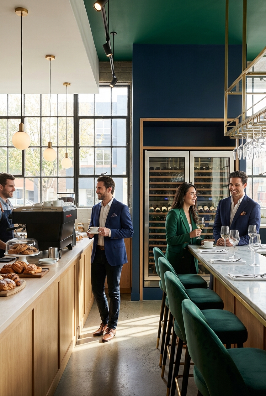 Chic Modern Coffee and Wine Bar Concepts - Featured Image