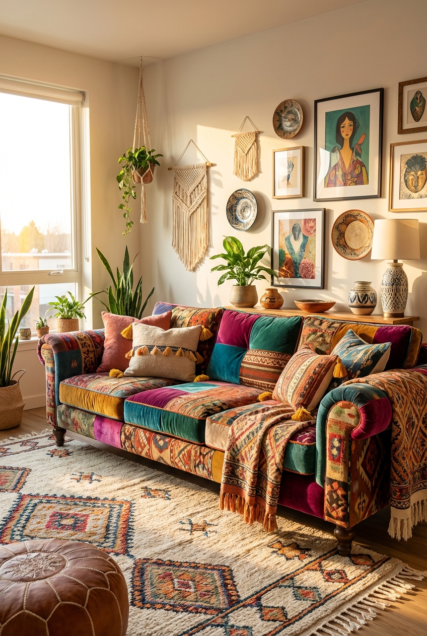 Colorful Boho Sofa - Shop Trendy Bohemian & Chic Sofas - Featured Image