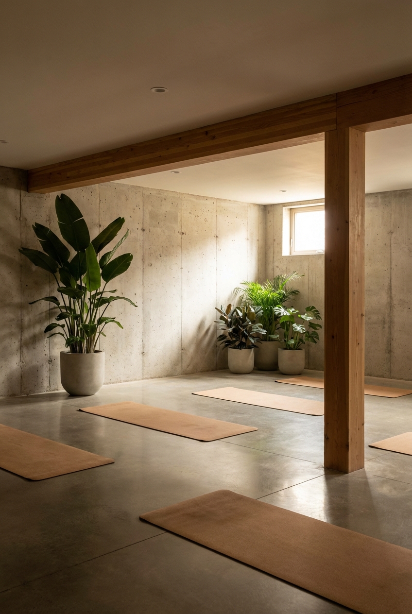 5 Tips for Setting Up a Basement Yoga Studio - Featured Image