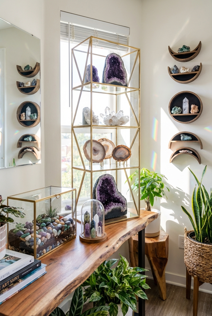 Creative Display Ideas for Crystals - Sparkle Showcase - Featured Image