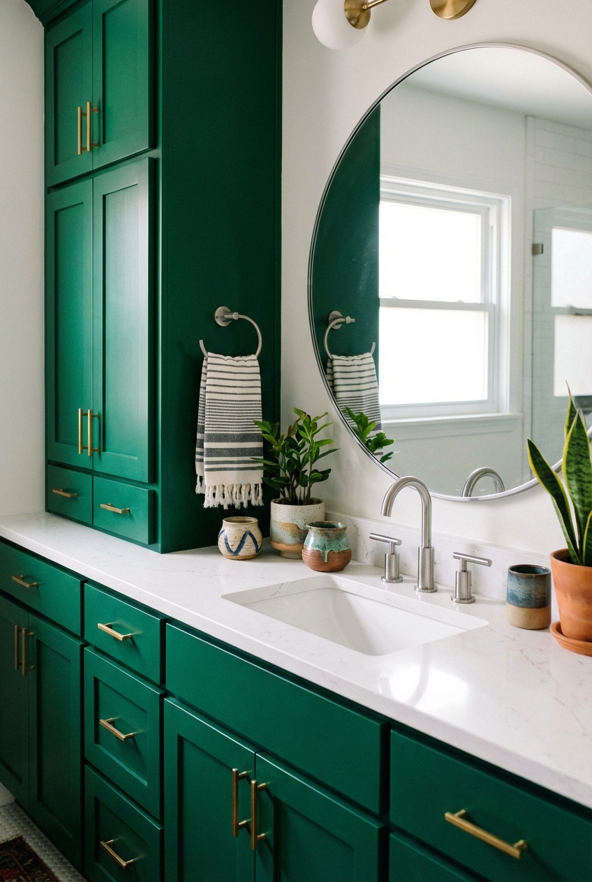 Fresh Looks: Painting Bathroom Cabinets Color Ideas - Featured Image
