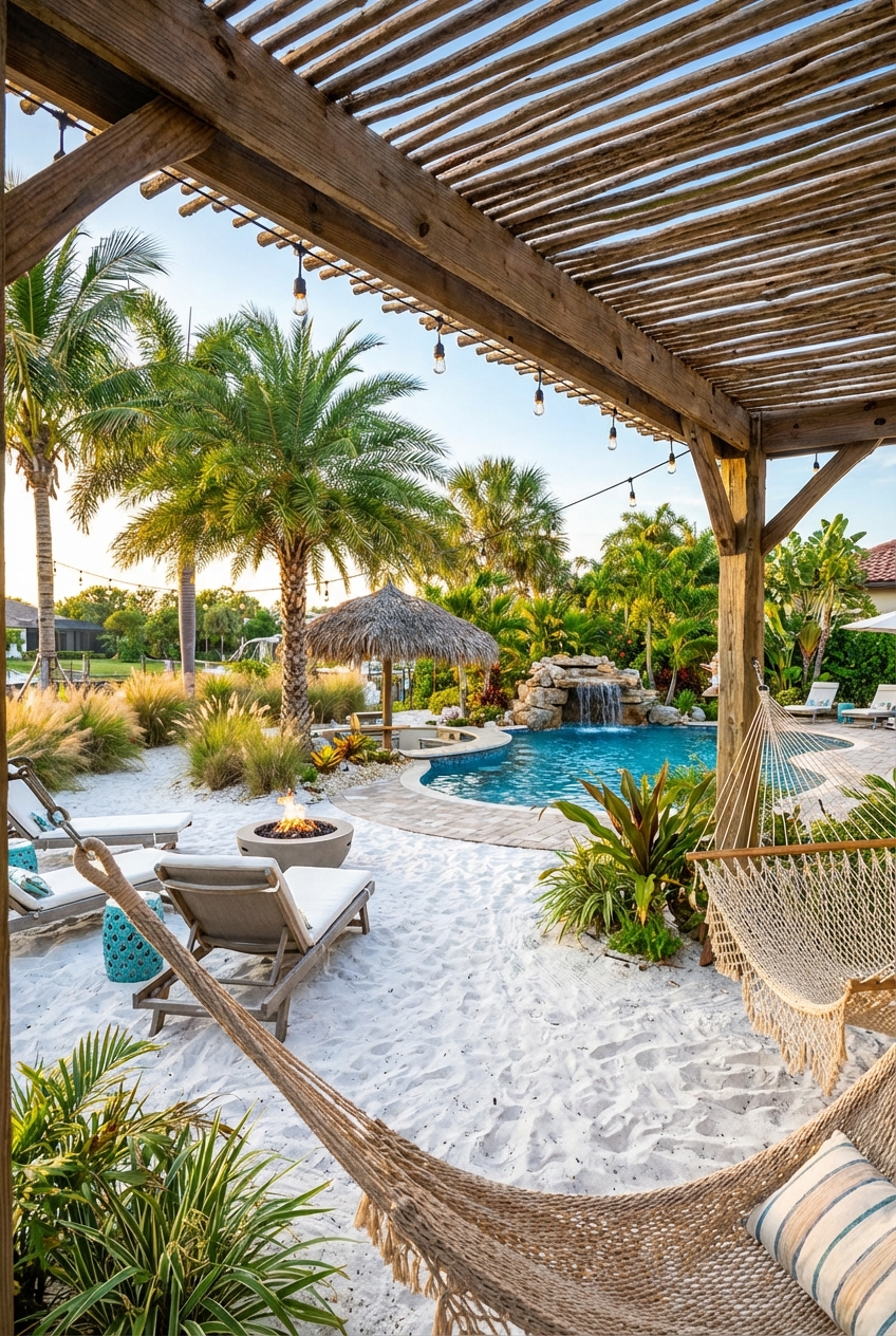 Beach Themed Backyard Ideas for a Sandy Oasis - Featured Image