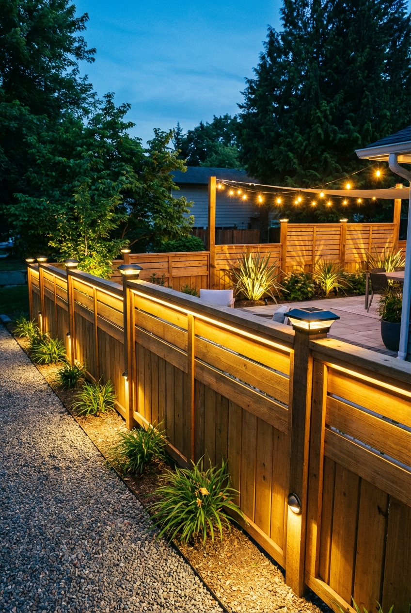 Brighten Your Yard: Outdoor Fence Lighting Ideas - Featured Image