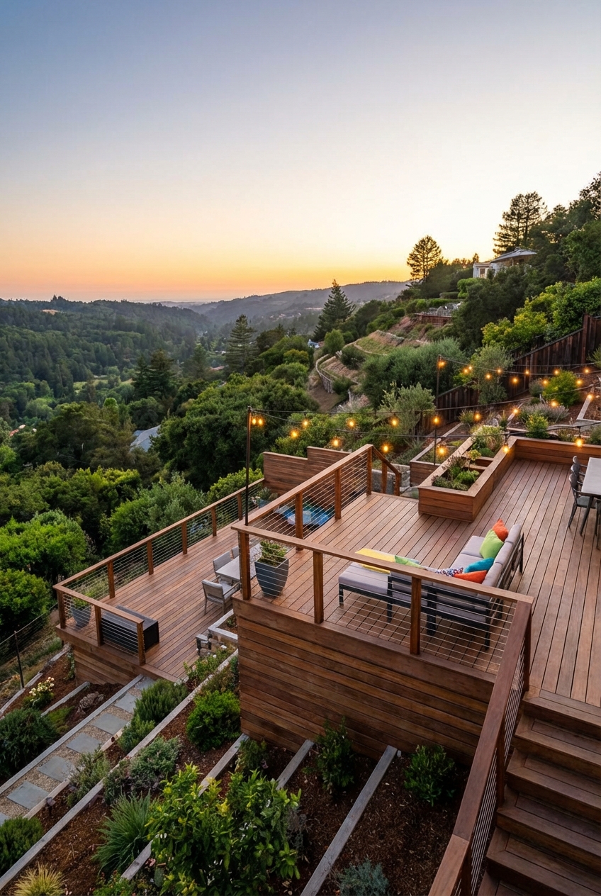 5 Tips for Deck Design on a Slope - Featured Image