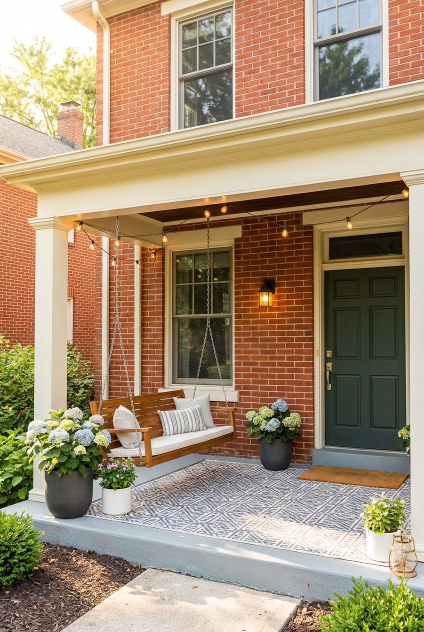 Charming Front Porch Ideas for Red Brick House - Featured Image