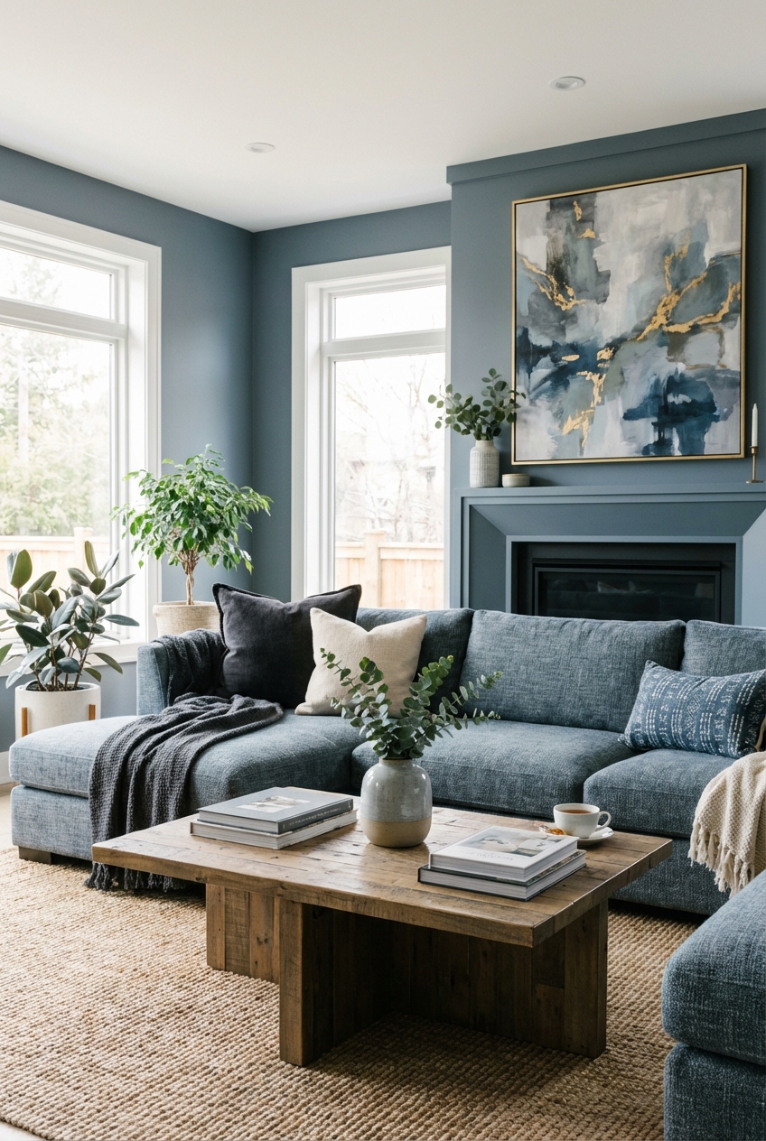 Revamp Your Space with Blue Gray Living Room Ideas - Featured Image