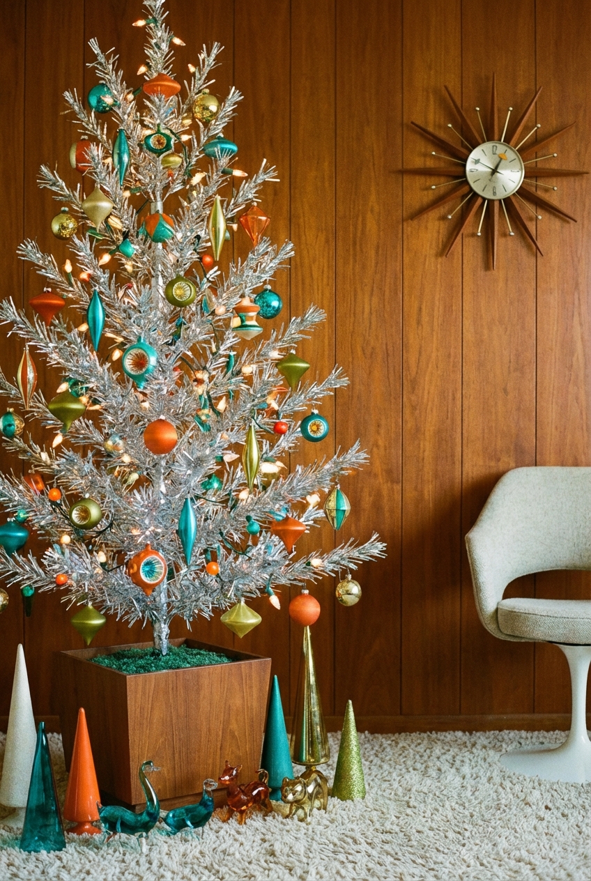 Mid Century Modern Christmas Tree - Decor Ideas - Featured Image