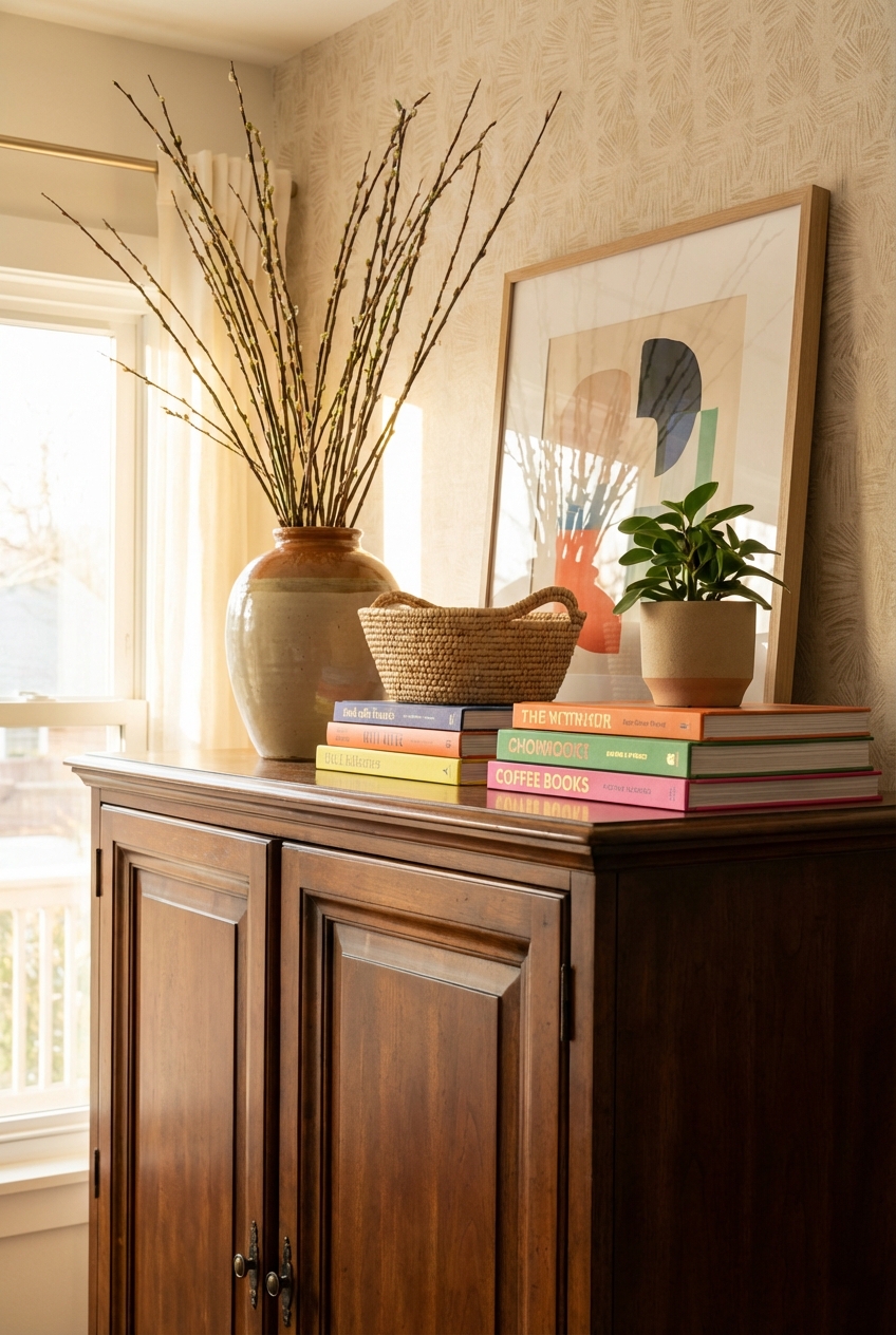 Armoire Styling Tips: How to Decorate Top of Armoire - Featured Image