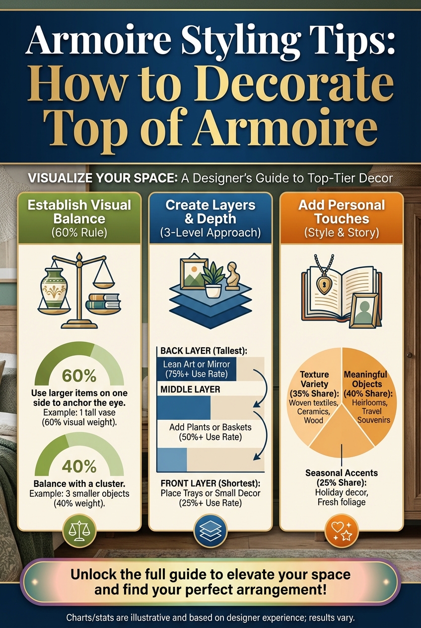 Armoire Styling Tips: How to Decorate Top of Armoire - Gallery Image 1