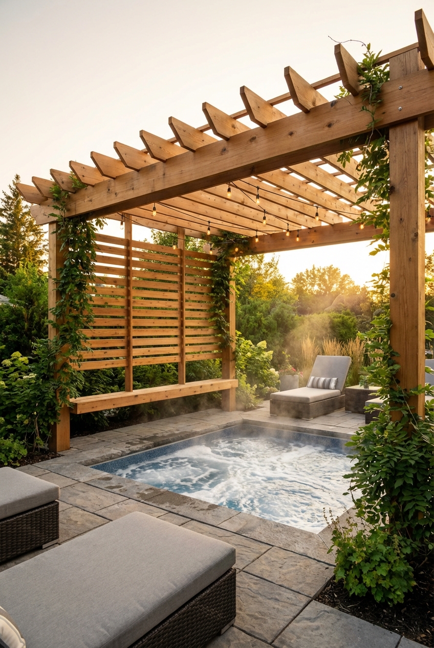 My Top Picks for Hot Tub Pergola Ideas - Featured Image