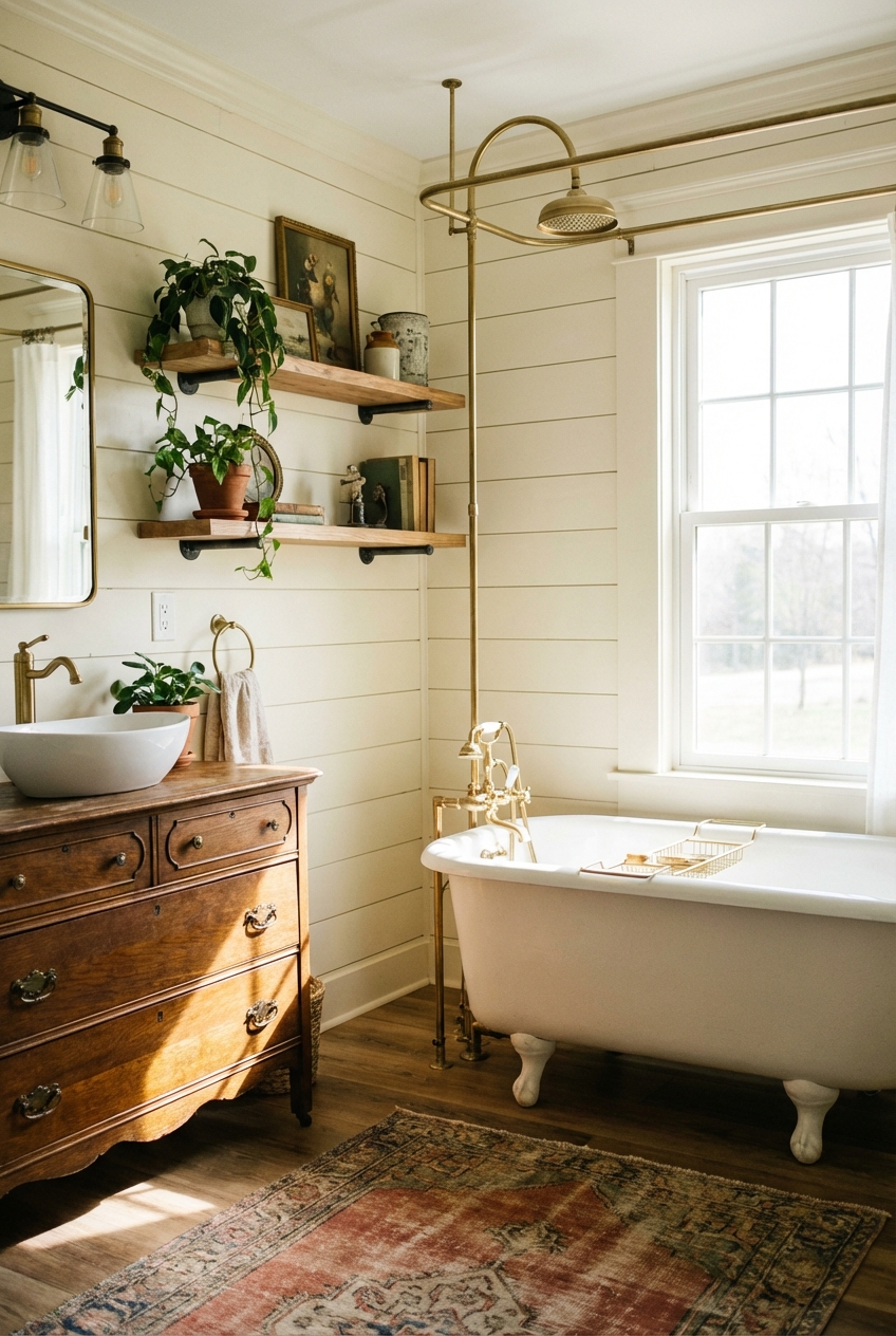 Budget Farmhouse Bathroom Makeovers You'll Love - Featured Image