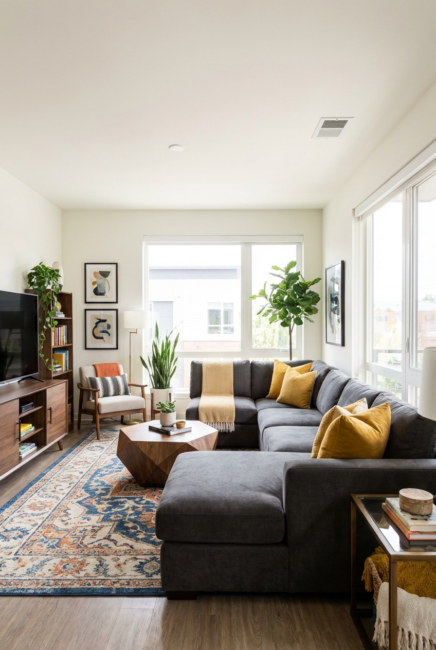 How To Decorate An L-Shaped Living Room: Layout Strategies - Featured Image
