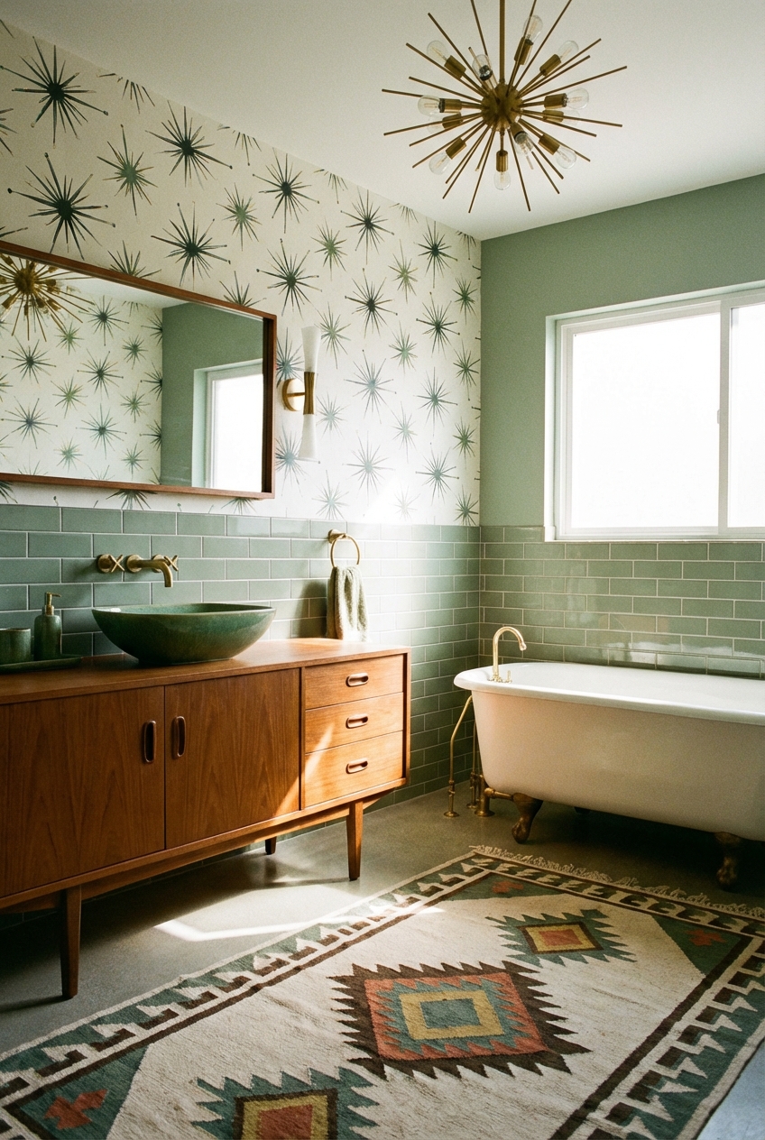 Mid Century Bathroom Decor: Retro Chic Design Ideas - Featured Image