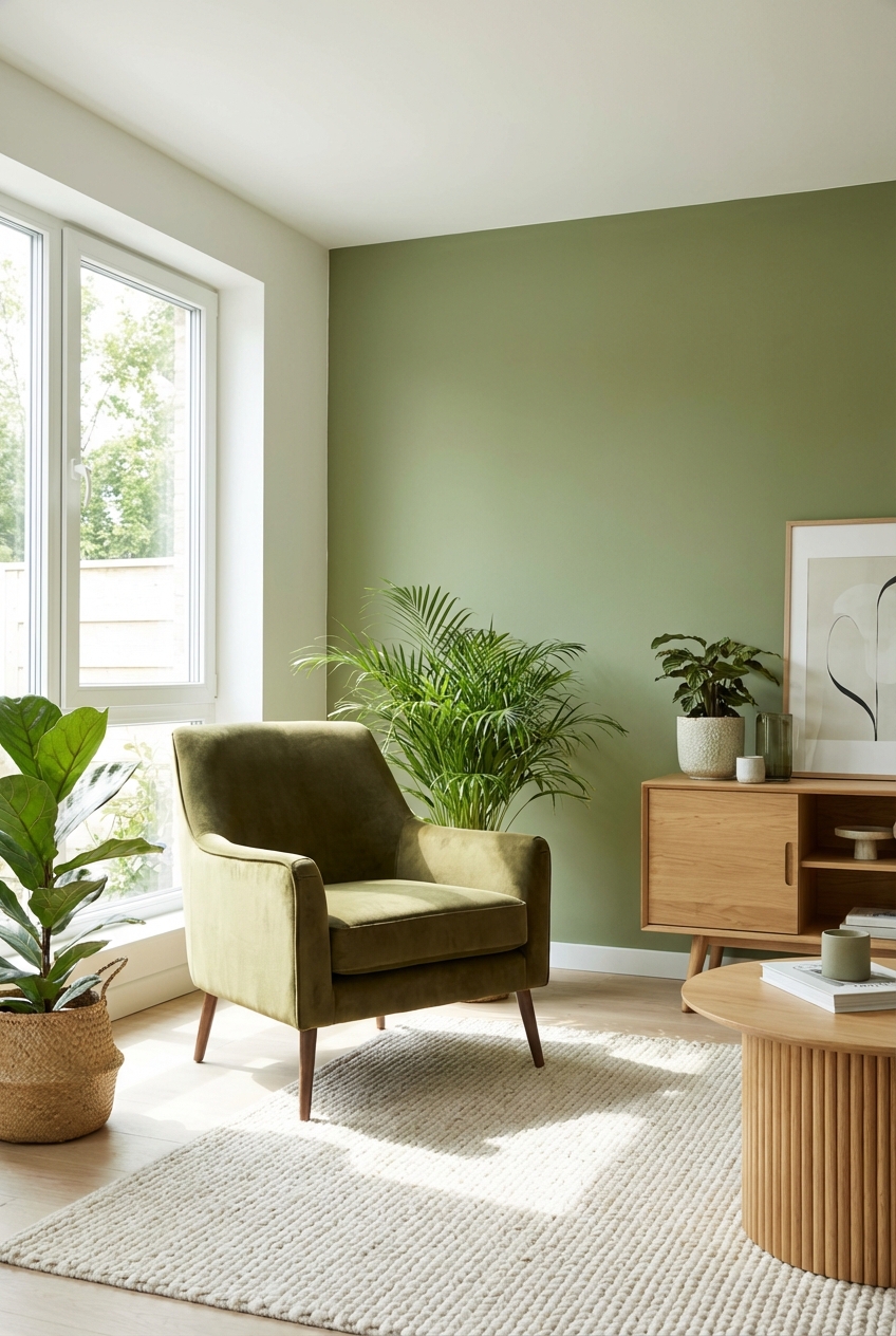 Olive Green Room Ideas for a Refreshing Space - Featured Image