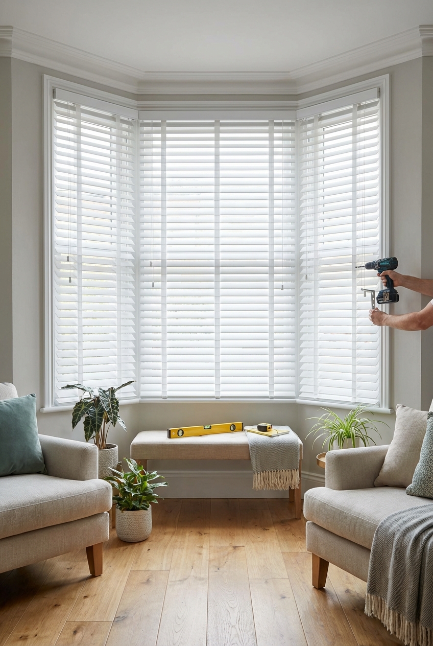 How To Hang Blinds In A Bay Window: Window Treatment Solution - Featured Image