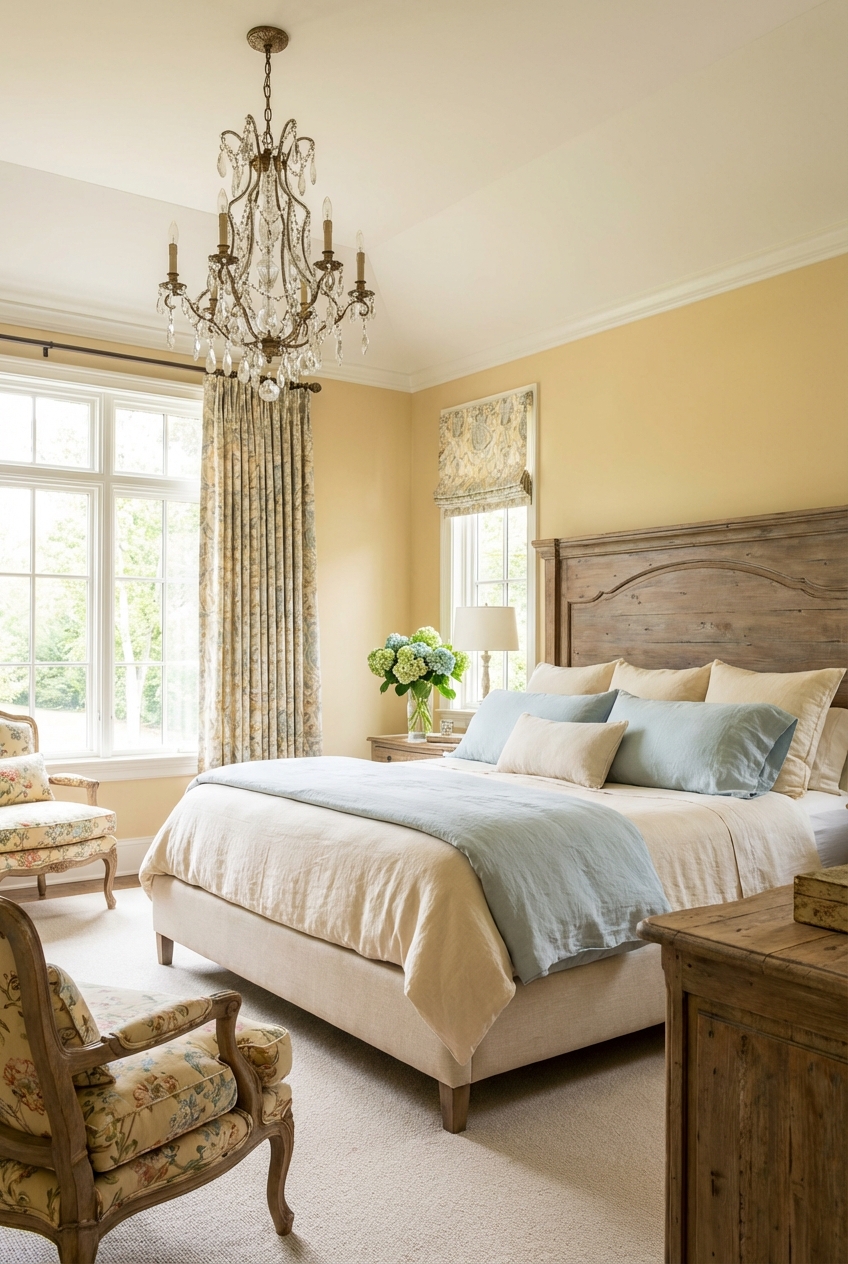 Elegant French Country Master Bedroom Ideas - Featured Image