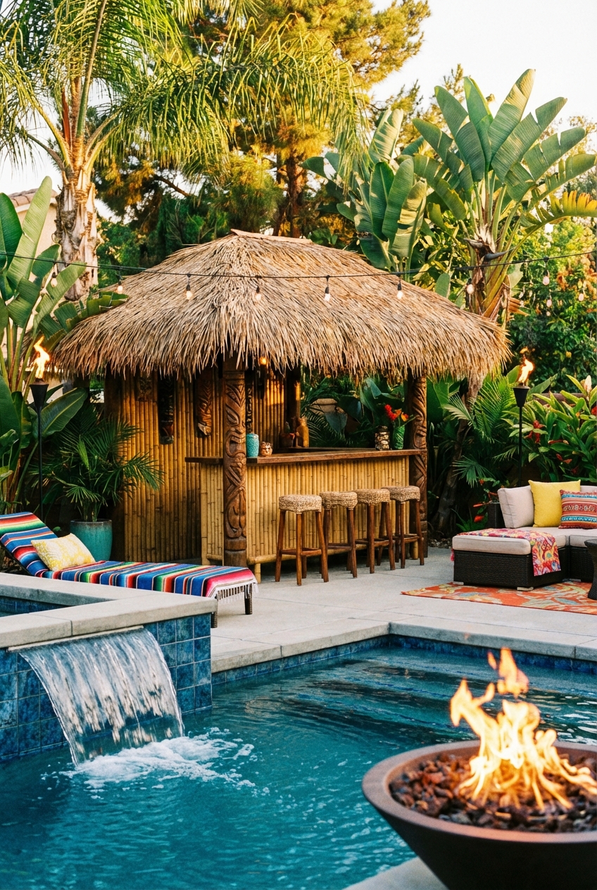 Backyard Tiki Ideas for Tropical Vibes at Home - Featured Image