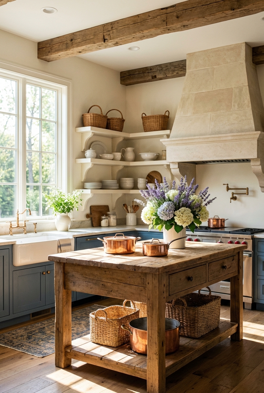 Farmhouse French Country Kitchen Charm Unveiled - Featured Image