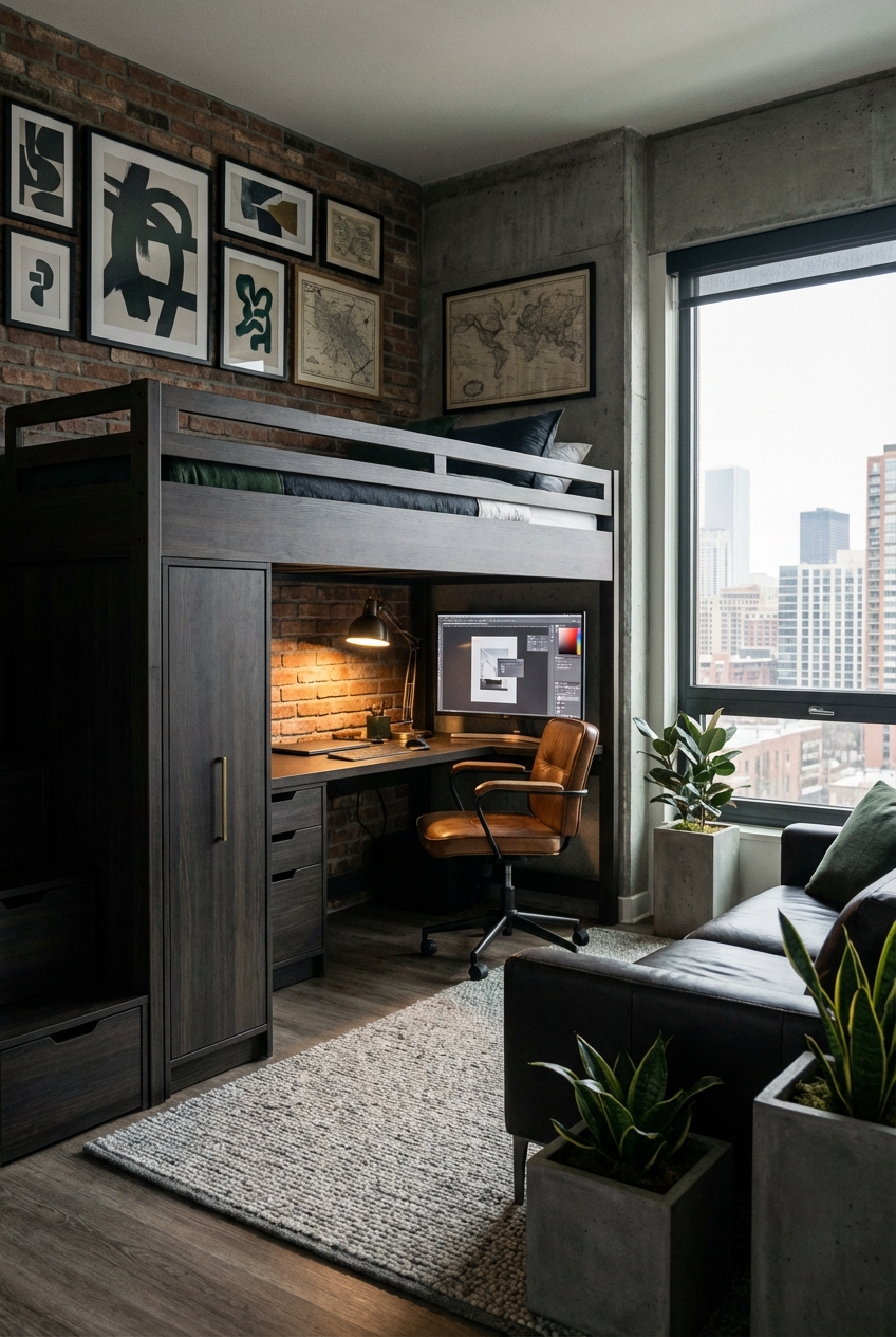 Dorm Room Ideas for a Sleek and Masculine Style - Featured Image